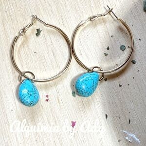 Alquimia Blue and gold Earrings